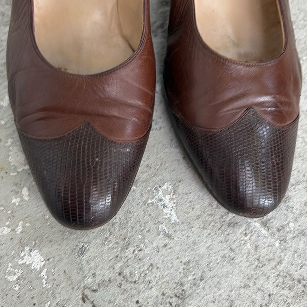 Vintage Chanel toe cap pumps - Picture 2 of 11